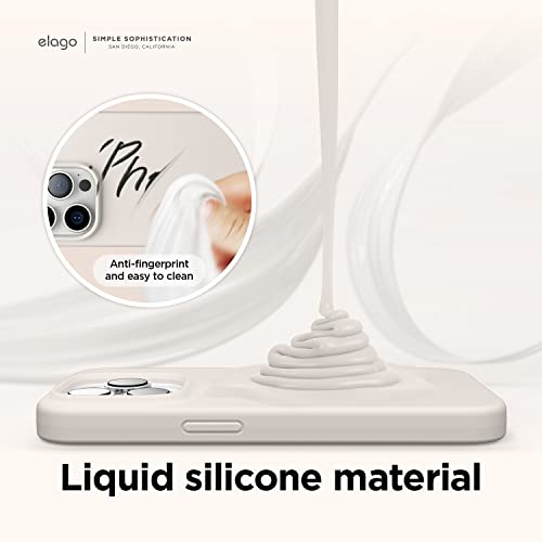 iPhone 14 Liquid Silicone Shockproof Slim Case (Stone)