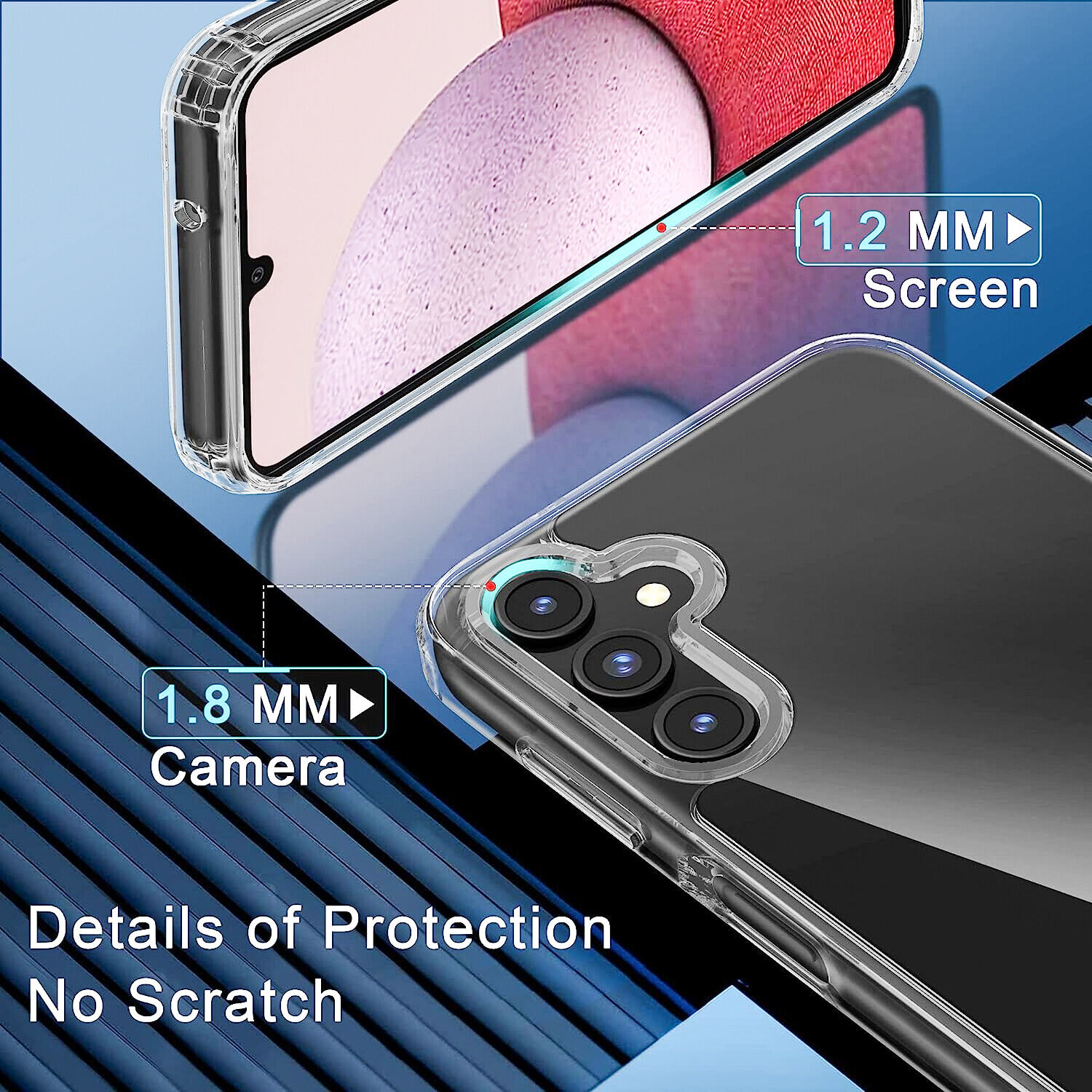 Samsung Galaxy A15 5G A14 A54 A03s A23 A13 A32 A25 Phone Case with Screen Cover