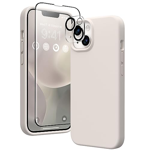 iPhone 14 Silicone Case + 2X Screen & Camera Protector