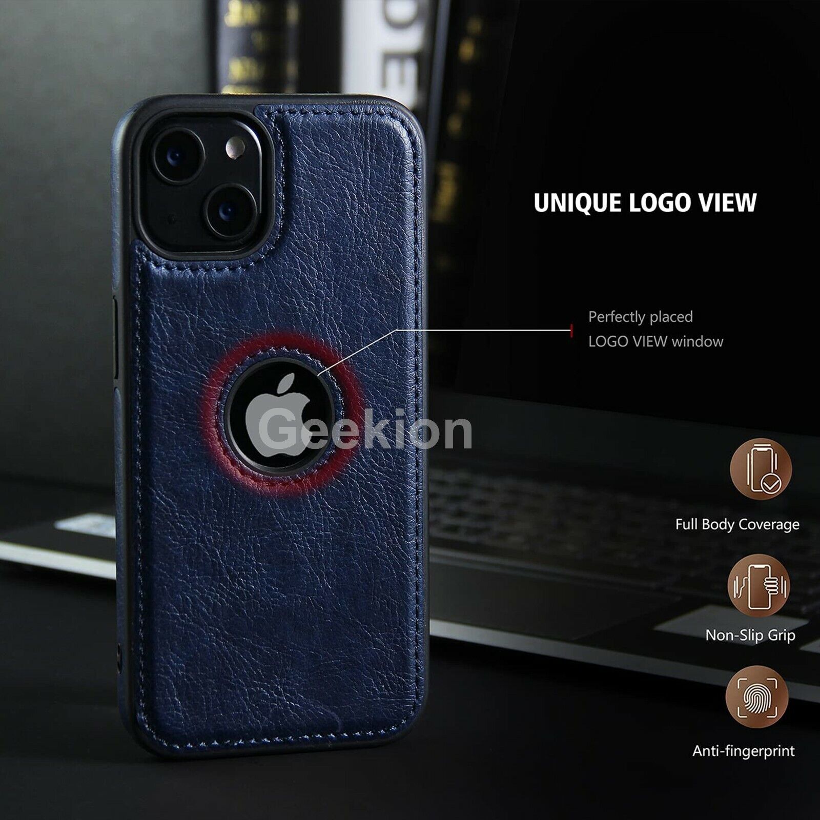 Leather Shockproof Cover for Apple iPhone 15-11 Pro