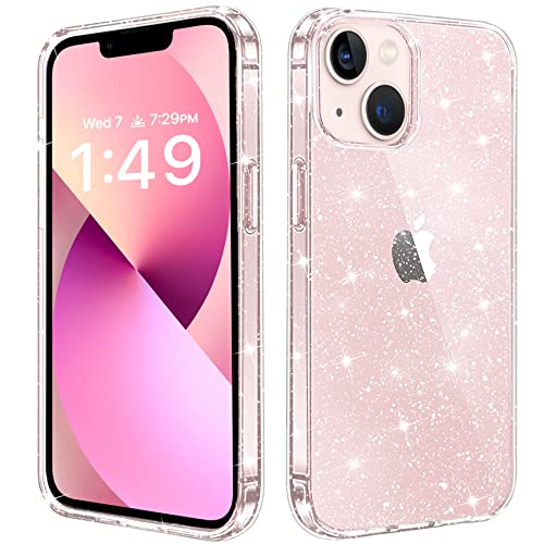 Clear Glitter Soft TPU Case for iPhone 13