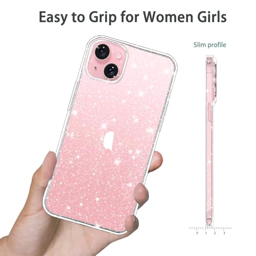 Clear Glitter Soft TPU Case for iPhone 13