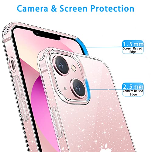Clear Glitter Soft TPU Case for iPhone 13