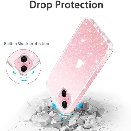 Clear Glitter Soft TPU Case for iPhone 13