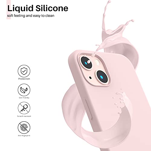 ORNARTO iPhone 13 Slim Silicone Case - Chalk Pink