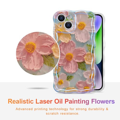 Colorful Retro Oil Painting Printed Case for iPhone 13