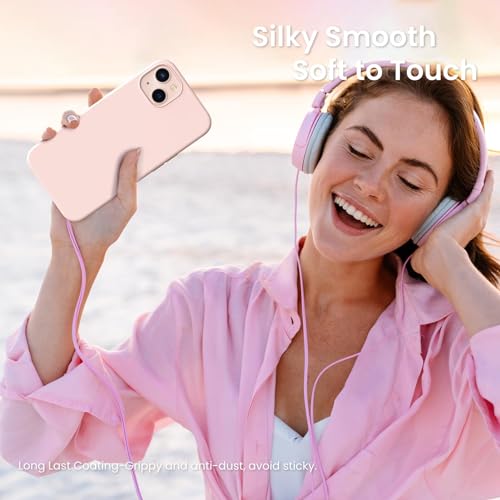ORNARTO iPhone 13 Slim Silicone Case - Chalk Pink