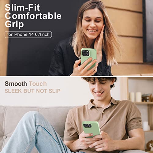 Vooii Silicone iPhone 14 Case - Matcha Green