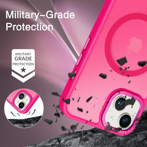 BENTOBEN Magnetic Translucent Matte Phone Case for iPhone 13/14
