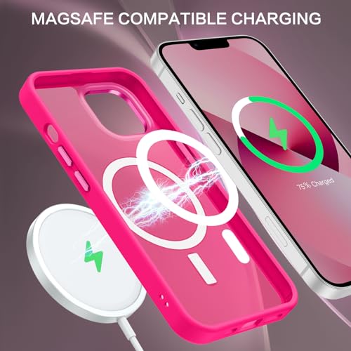 BENTOBEN Magnetic Translucent Matte Phone Case for iPhone 13/14