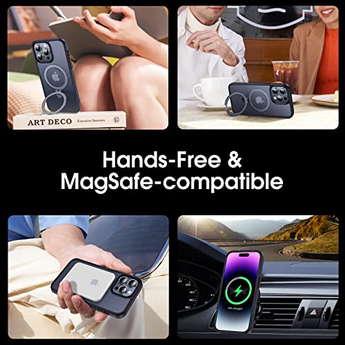 CASEKOO Magnetic Ring Stand iPhone 14 Pro Shockproof Case