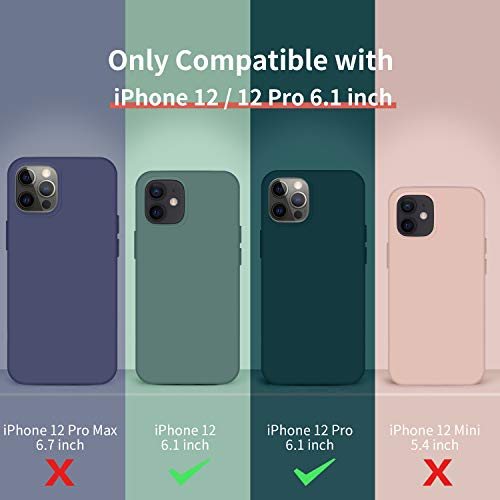 Cordking Silicone Shockproof Phone Case for iPhone 12/12 Pro