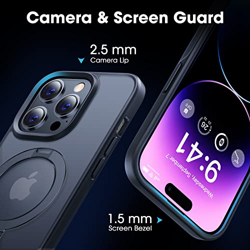 CASEKOO Magnetic Ring Stand iPhone 14 Pro Shockproof Case
