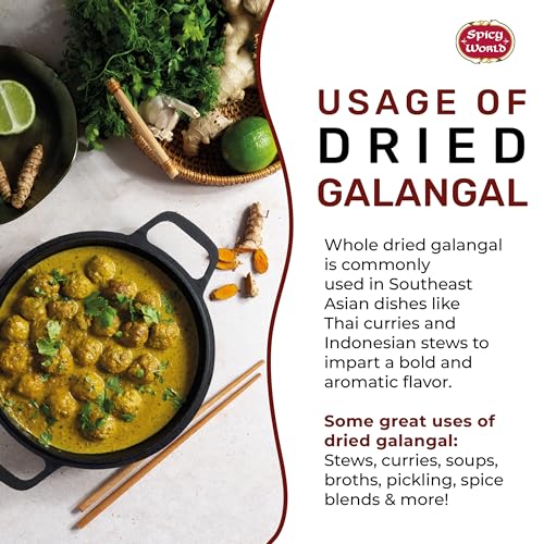 Sliced Dried Galangal - Ideal for Soups 7oz