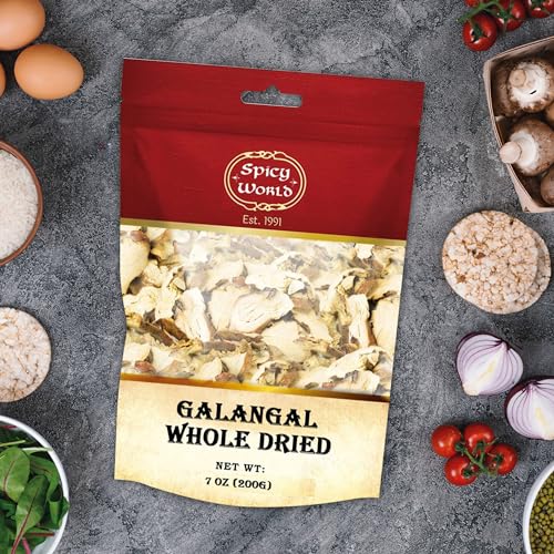 Sliced Dried Galangal - Ideal for Soups 7oz