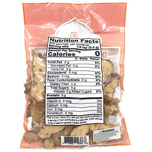 Dried Sliced Galangal Root - 7 Ounces