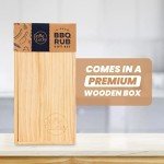 Gourmet BBQ Rubs Gift Set in Wooden Box