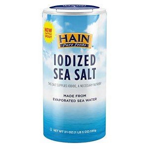 Iodized Sea Salt by Hain Pure Foods, 21 Oz