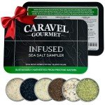 Gourmet Infused Sea Salt Sampler Set - 6 Flavors