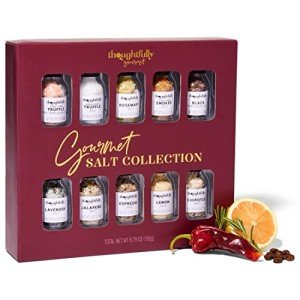 Gourmet Salt Sampler Gift Set - 10 Unique Flavors