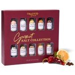 Gourmet Salt Sampler Gift Set - 10 Unique Flavors