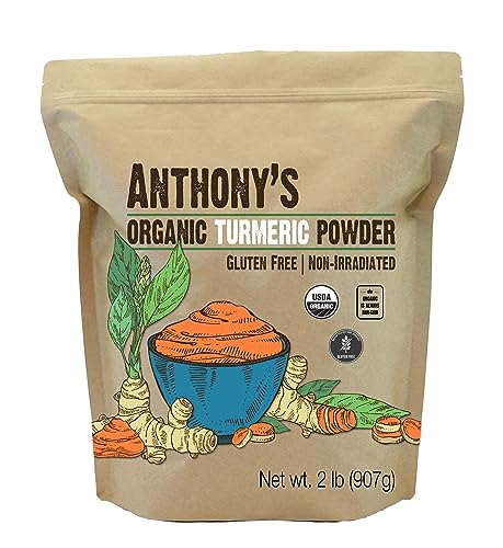 Anthony's Organic Turmeric Powder, 2 Pounds, Gluten-Free