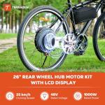 TERRADISE 26'' 1000W eBike Conversion Kit, LCD Panel