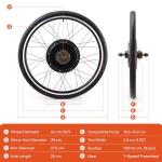 TERRADISE 26'' 1000W eBike Conversion Kit, LCD Panel