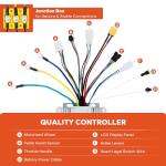 TERRADISE 26'' 1000W eBike Conversion Kit, LCD Panel