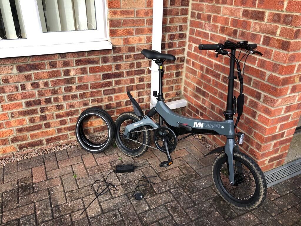 Mirider Foldable Electric Bike with Stand