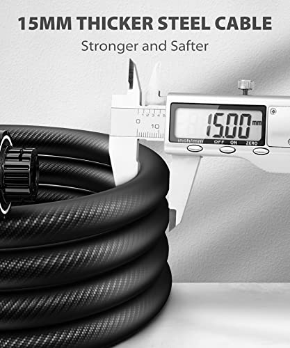 Sportneer 4-Digit Bike Lock Cable for E-Bikes