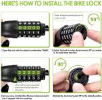 Heavy Duty Bike Chain Lock with 5-Digit Code