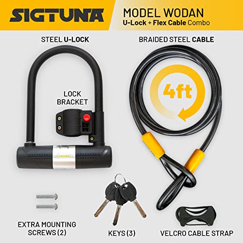 Heavy Duty Electric Bike Lock with Mount
