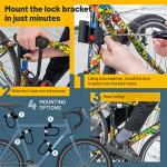 Heavy Duty Electric Bike Lock with Mount