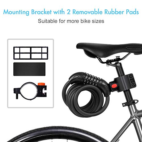 High-Security 5-Digit Bicycle Combination Lock