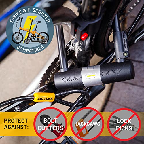 Heavy Duty Electric Bike Lock with Mount
