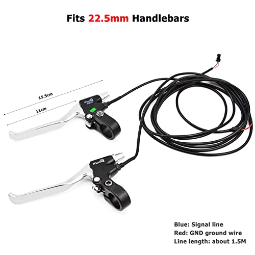 Universal E-Bike Brake Lever Replacement (Black + Silver)