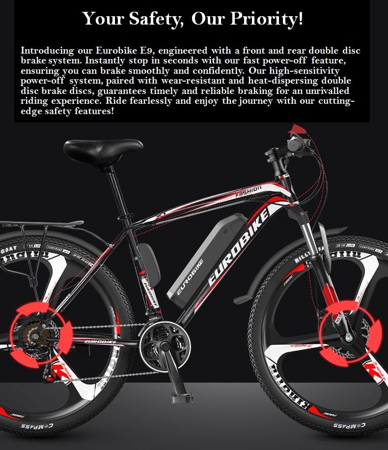 Eurobike E9 Black Electric Mountain Bike