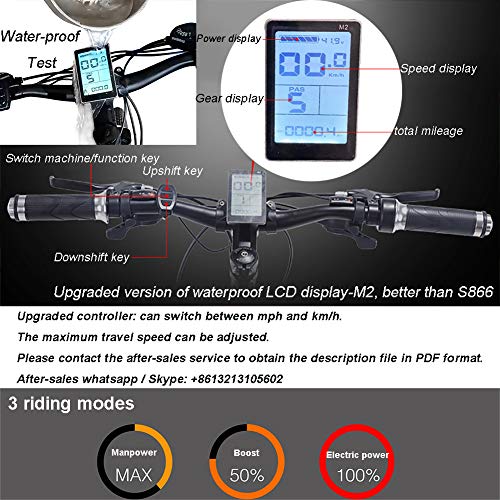 Hyuhome Adults Electric Bikes - 250W Ebikes - 26" All Terrain