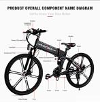 SAMEBIKE Folding Electric Mountain Bike LO26-II 48V