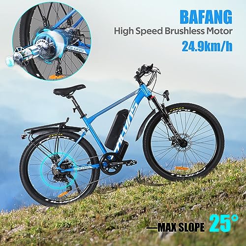 Hyuhome Aluminum Alloy Ebike Bicycle (26", blue)
