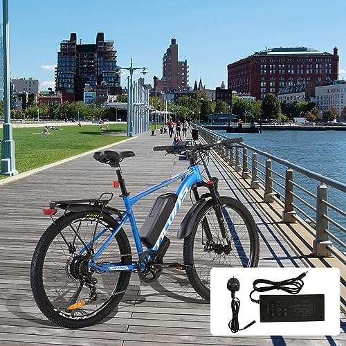 Hyuhome Aluminum Alloy Ebike Bicycle (26", blue)