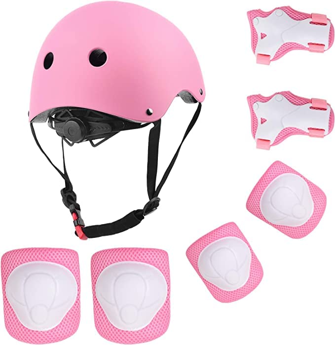 Kids' 7-Piece Safety Gear Set, Pink