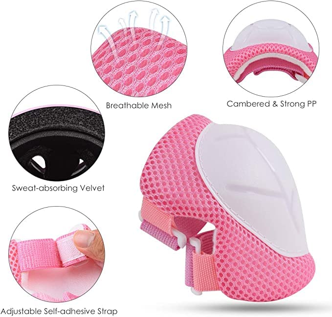 Kids' 7-Piece Safety Gear Set, Pink