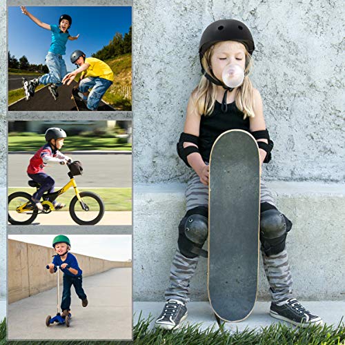 Kids Protective Gear & Helmet Set - Black