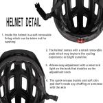 Exclusky MTB Road Cycling Bike Helmet with Light