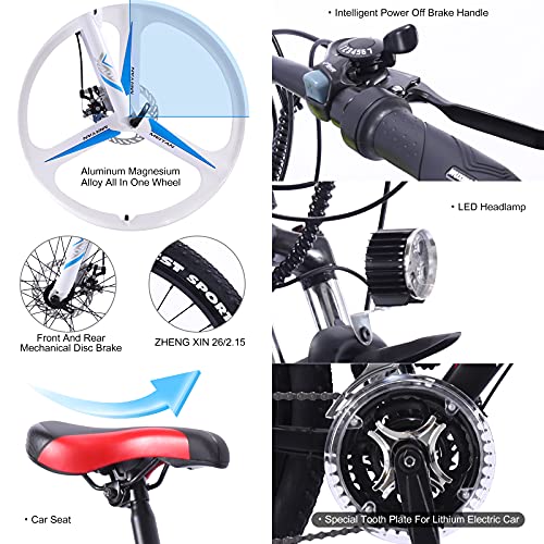 TAOCI 26" Men's Electric Mountain Bike