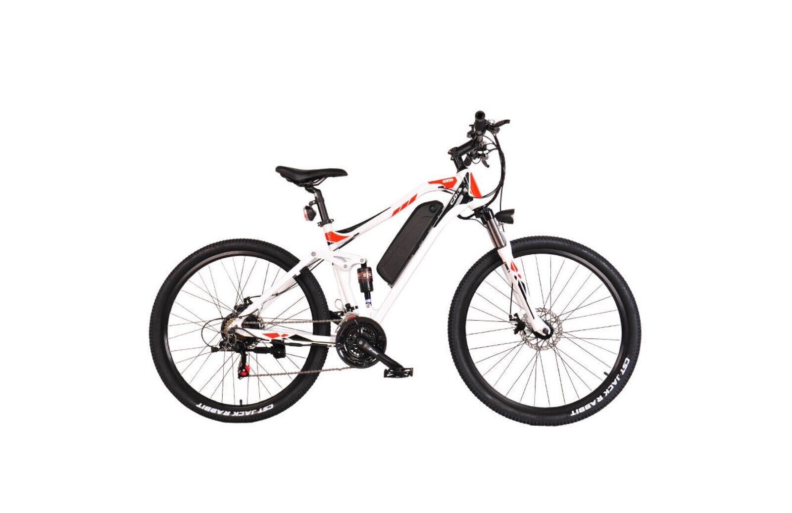 Full Suspension Electric Mountain Bike with Throttle