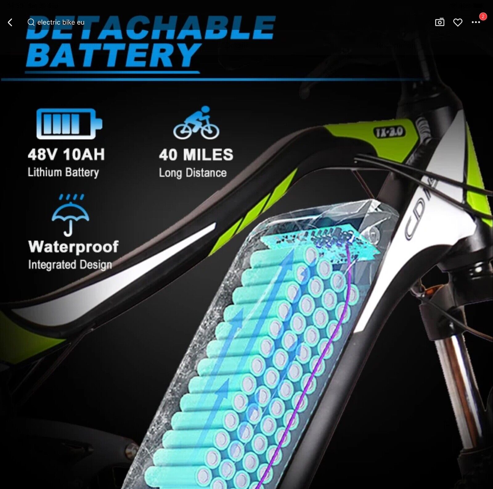 Full Suspension Electric Mountain Bike with Throttle
