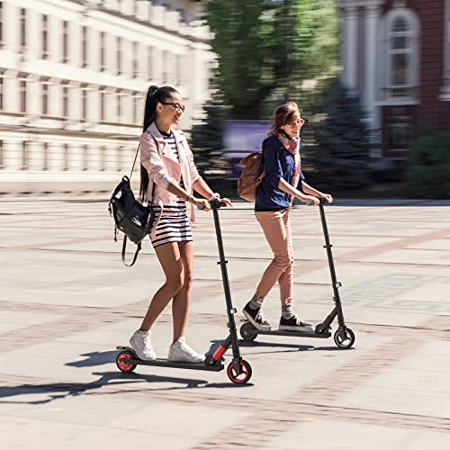 MEGAWHEELS Kids Electric Scooter, Foldable & Speedy (Black)